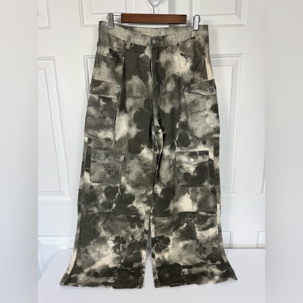 CIDER REPORTING‎ FOR DUTY DENIM CARGO PANTS Women’s Size Large